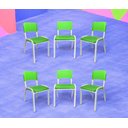 Ver imagem 1 de Kit 6 Cadeiras Iso Infantil Escolar e Creche