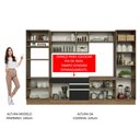 Ver imagem 6 de Armário de Cozinha Completa 330cm Rustic/Preto Glamy Madesa 03