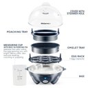 Ver imagem 3 de Elite Gourmet Egc700bg Egg Cooker Elétrico 7 Ovos Azul Cobalto