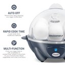 Ver imagem 4 de Elite Gourmet Egc700bg Egg Cooker Elétrico 7 Ovos Azul Cobalto