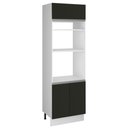 Ver imagem 1 de Torre Quente Glamy 3 Portas Branco e Preto Madesa