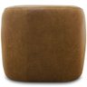 Poltrona Decorativa Orgânica Giratória para Sala Living Barolo L06 Couro Camel - Gtdnexxus - 2