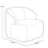 Poltrona Decorativa Orgânica Giratória para Sala Living Barolo L06 Couro Camel - Gtdnexxus - 4