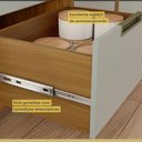 Ver imagem 2 de Paneleiro Torre Quente 1 Porta 3 Gavetas Imperatriz Nesher Móveis Freijó-off White