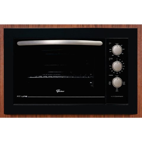 Forno Elétrico Fischer Fit Line Embutir 48l Preto 220v