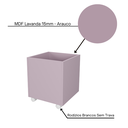 Ver imagem 5 de Baú Organizador de Brinquedos Mdf com Rodízios Plancasa:lavanda