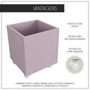 Ver imagem 6 de Baú Organizador de Brinquedos Mdf com Rodízios Plancasa:lavanda