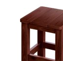 Ver imagem 2 de Kit 2 Banquetas Baixa Nemargi Madeira Maciça Cor Castanho