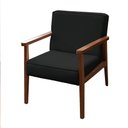 Ver imagem 3 de Poltrona Decorativa Vitoria P/ Sala e Recepção - Lobo Shopp:preto