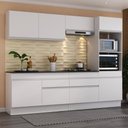 Ver imagem 2 de Armário de Cozinha Completa 5 Peças com Rodapé Mp2180 Made Multimóveis Branco