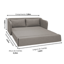 Ver imagem 4 de Sofá Cama Aconchego 1,80 - Avelã