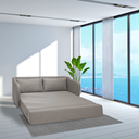 Ver imagem 2 de Sofá Cama Aconchego 1,80 - Avelã