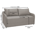 Ver imagem 3 de Sofá Cama Aconchego 1,80 - Avelã