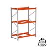 Mini Porta Pallet Inicial 500kg com 3 Longarinas 2,00 X 1,20 X 0,80 sem Bandeja - Ultra Móveis - 2