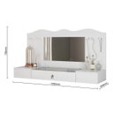 Ver imagem 3 de Penteadeira 2 Portas 1 Gaveta com Espelho Vip Colibri