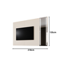 Painel Reflecta com Espelho Jateado para Tv 75'' 2,18cm - 2