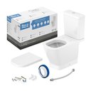 Ver imagem 3 de Vaso Sanitário com Caixa Acoplada Roca Gap C323723000 Branco