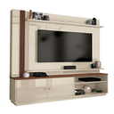 Ver imagem 1 de Estante Home Theater para Tv até 65 Polegadas 1,8m Royale Off White/naturale