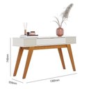 Ver imagem 5 de Sala de Jantar com Cristaleira Guanabara e Aparador Rivieira Off White-Freijó - Pr Móveis Off