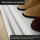 Ver imagem 5 de Guarda-Roupa 100% MDF 3 Portas de Correr 4 Gavetas 193x213x55cm Cinamomo/Branco