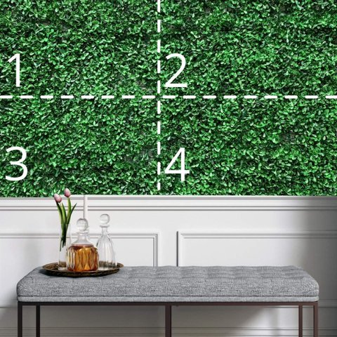Kit 20 Placas de Planta Artificial 60x40 Amendoim Muro Inglês Jardim Vertical Realista Permanente
