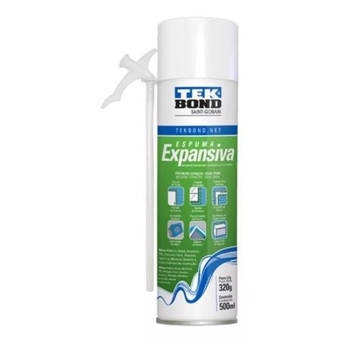 Espuma Expansiva Poliuretano 500ml / 320g Tekbond