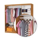 Ver imagem 6 de Guarda-roupa Solteiro Regalle 6 Portas 2 Gavetas Cinamomo - Pnr Móveis