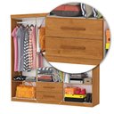 Ver imagem 5 de Guarda-roupa Solteiro Regalle 6 Portas 2 Gavetas Cinamomo - Pnr Móveis