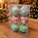 Ver imagem 2 de Bola de Natal Decoração para Árvore Colorido Kit 24