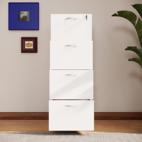Arquivo New City 4 Gavetas para Pasta Suspensa 46,5 cm Branco Gebb Work