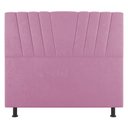 Ver imagem 2 de Cabeceira Cama Box Solteiro Dublin 90cm Suede Rosa - Desk Design