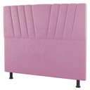 Ver imagem 1 de Cabeceira Cama Box Solteiro Dublin 90cm Suede Rosa - Desk Design