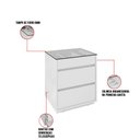 Ver imagem 3 de Mesa de Cabeceira Organizadora Ellie 3 Gavetas - D’Rossi