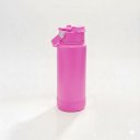 Ver imagem 1 de Garrafa Térmica Tr-008 1000ml Aço Inox com Protetor de Silicone:Rosa Pink