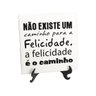 Quadro De Azulejo Espirita Frase A Felicidade É O Caminho - 1