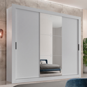 Ver imagem 2 de Guarda Roupa Casal MDF com Espelho 3 Portas de Correr Carina Espresso Móveis