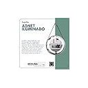 Ver imagem 5 de Espelho Redondo 50 Cm Adnet Iluminado 3 Leds Touch Screen com Alça Costurada - Branco Alça Caramelo