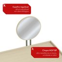 Ver imagem 6 de Mesa 2 Gavetas Espelho 110cm Sync Menta/Oasis Kappesberg