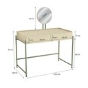 Ver imagem 3 de Mesa 2 Gavetas Espelho 110cm Sync Menta/Oasis Kappesberg