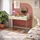 Ver imagem 1 de Mesa 2 Gavetas Espelho 110cm Sync Menta/Oasis Kappesberg