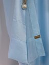 Ver imagem 5 de Cortina no Tecido Voil Azul Bebê com Forro Cetim Azul - 1,35l X 1,20a