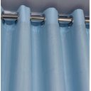 Ver imagem 1 de Cortina no Tecido Voil Azul Bebê com Forro Cetim Azul - 1,35l X 1,20a