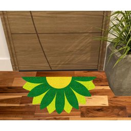 Tapete Capacho para Porta Flor Verde. - 1