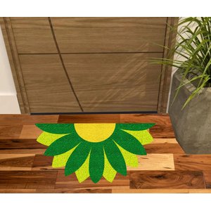 Tapete Capacho para Porta Flor Verde.
