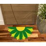 Tapete Capacho para Porta Flor Verde. - 1