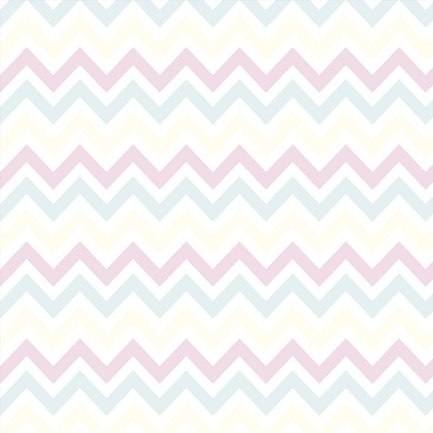 Papel de Parede Estampa Chevron Pastel Delicado Autocolante Lavável 3m