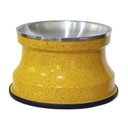 Ver imagem 1 de Comedouro Alto Gatos Alumínio Gastrobel - Amarelo Pigmentado