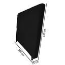 Ver imagem 2 de Cabeceira Estofada Rubi 140 cm Para Cama Box Quarto Casal MV Estofados Suede Preto