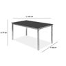 Conjunto Mesa com Tampo de Vidro Thais e 6 Cadeiras Sofia Aço Nobre - 3