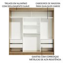 Ver imagem 6 de Guarda-roupa Casal Madesa Reno 3 Portas de Correr com Espelho